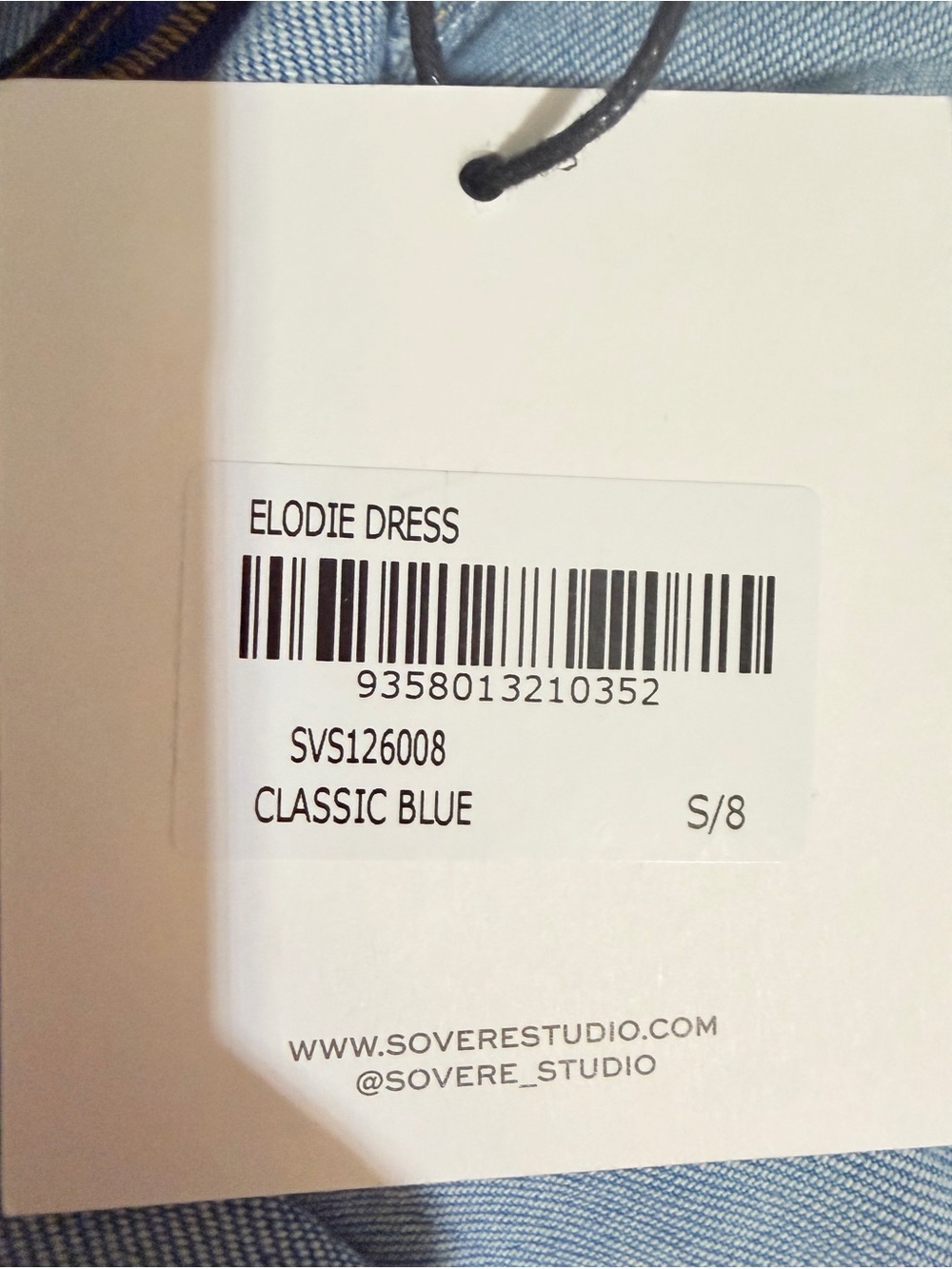 SOVERE Denim Maxi Halter Dress - Blue - Picture 7 of 7
